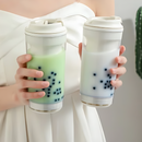 Copo Térmico 300ml Bubble Tea com Parede Dupla e Ventosa Anti Queda