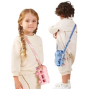 Garrafa Infantil De Água com Canudo de 500ML Formato de Ônibus Urso Com Alça