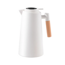 Garrafa Térmica Termômetro Digital 1L Café Chá Com Cabo Madeira