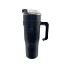 Copo Garrafa Térmica 1200ml Com Adesivos e Canudo Inox Proteção Silicone