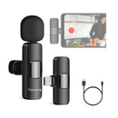 Microfone Sem Fio Duplo Lapela Profissional Para Celular iPhone e Android Wireless