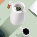 Garrafa Térmica Termômetro Digital 1L Café Chá Com Cabo Madeira