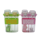 Garrafa Vogue Dupla 750ml em Plástico Resistente com Design Sofisticado