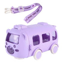 Garrafa Infantil De Água com Canudo de 500ML Formato de Ônibus Urso Com Alça