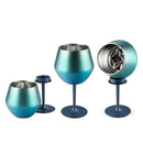 Taça Copo Térmico De Aço Inoxidável 2 Em 1 Para Gin Vinho Drink Bebidas 414ml