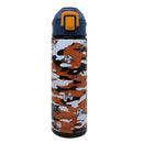 Garrafa Infantil 750ml Antivazamento Estampa Camuflada com Tampa Flip