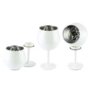 Taça Copo Térmico De Aço Inoxidável 2 Em 1 Para Gin Vinho Drink Bebidas 414ml