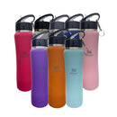 Garrafa Térmica Inox de Bico Canudo com Chaveiro 750ml Esportiva