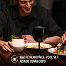 Taça Copo Térmico De Aço Inoxidável 2 Em 1 Para Gin Vinho Drink Bebidas 414ml