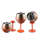 Taça Copo Térmico De Aço Inoxidável 2 Em 1 Para Gin Vinho Drink Bebidas 414ml