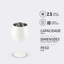 Taça Copo Térmico De Aço Inoxidável 2 Em 1 Para Gin Vinho Drink Bebidas 414ml