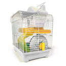 Gaiola Para Hamster 2 Andares Com Tubo Roda Escorregador