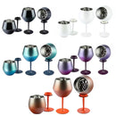 Taça Copo Térmico De Aço Inoxidável 2 Em 1 Para Gin Vinho Drink Bebidas 414ml