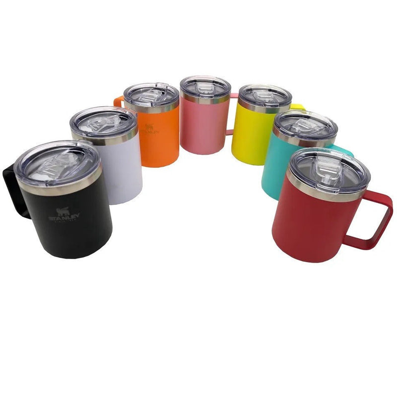 Copo Térmico Caneca Aço Inox Com Tampa Camp Mug 350ML